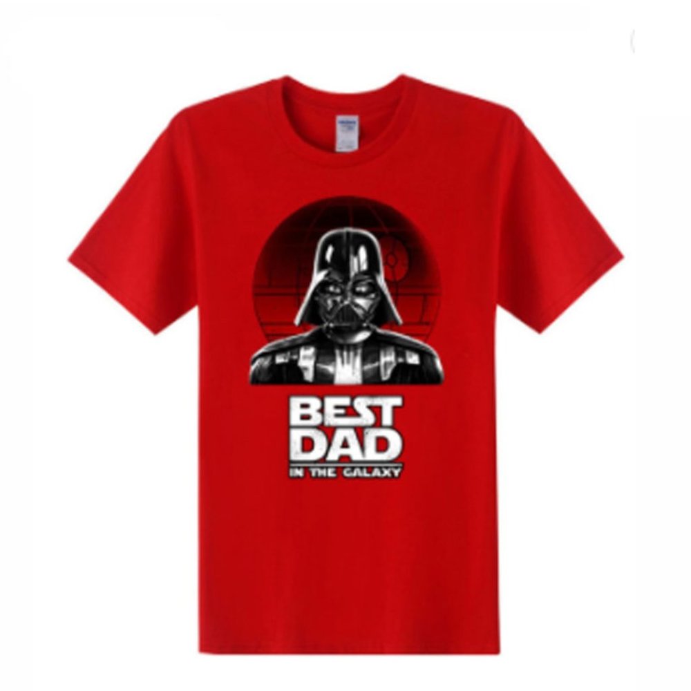 Best-Dad-In-The-Galaxy Darth Vader T-Shirt-Red